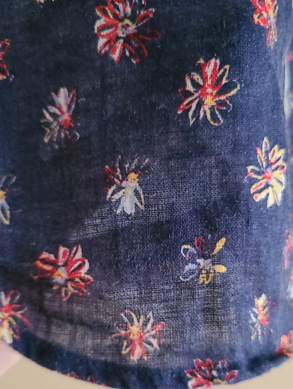 J.Crew X Albini Fabrics Italian 100% Linen Short-Sleeve Shirt Navy Blue Floral